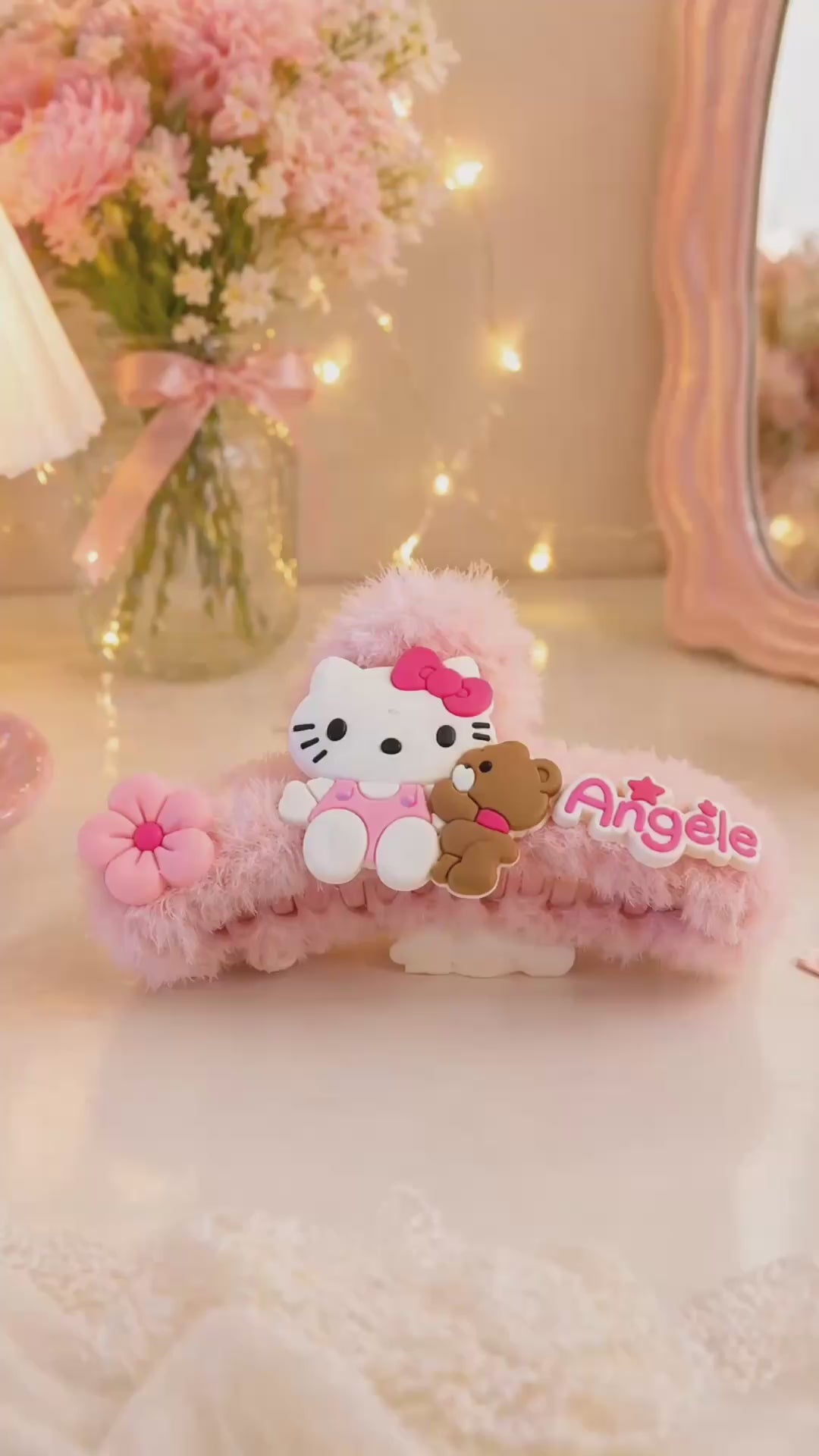Kawaii Plush Hair Claw Clip